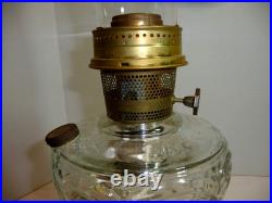 Vintage Aladdin Nu-type Model B Washington Drape Clear Glass Oil Lamp Mantle