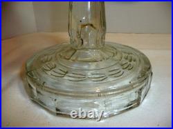 Vintage Aladdin Nu-type Model B Washington Drape Clear Glass Oil Lamp Mantle