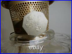 Vintage Aladdin Nu-type Model B Washington Drape Clear Glass Oil Lamp Mantle