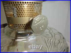 Vintage Aladdin Nu-type Model B Washington Drape Clear Glass Oil Lamp Mantle