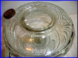 Vintage Aladdin Nu-type Model B Washington Drape Clear Glass Oil Lamp Mantle