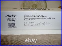 Vintage Aladdin Nu-type Model B Washington Drape Clear Glass Oil Lamp Mantle