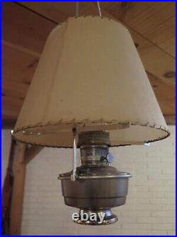 Vintage Aladdin Oil Lamp 21C, Hanger and Shade, Original 1960s
