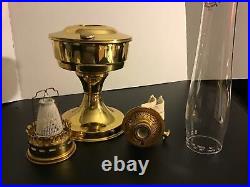 Vintage Aladdin Oil Lamp # 23 Burner Chimney Made In Hungary No Feet Never Used