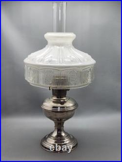 Vintage Aladdin Oil Lamp #9 Lincoln Drape Shade #501-9 Mantle Lamp Co of America