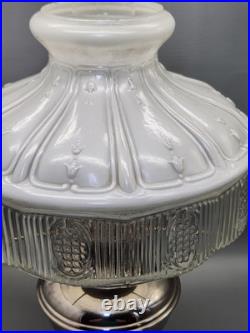 Vintage Aladdin Oil Lamp #9 Lincoln Drape Shade #501-9 Mantle Lamp Co of America