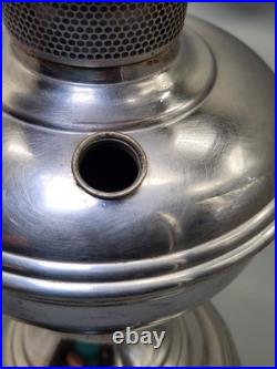 Vintage Aladdin Oil Lamp #9 Lincoln Drape Shade #501-9 Mantle Lamp Co of America