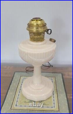 Vintage Aladdin Oil Lamp Alacite Lincoln Drape Electric Type Model A Table Lamp