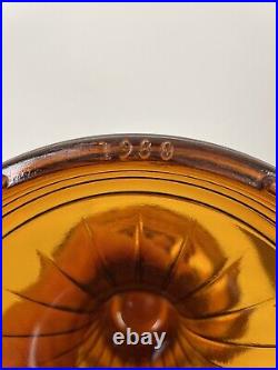 Vintage Aladdin Oil Lamp Amber Short Lincoln Drape Font Kerosene 1980 23 Burner