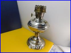 Vintage Aladdin Oil Lamp, Chrome Brass, Model No. 6