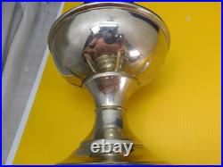 Vintage Aladdin Oil Lamp, Chrome Brass, Model No. 6