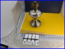 Vintage Aladdin Oil Lamp, Chrome Brass, Model No. 6