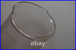 Vintage Aladdin Oil Lamp Lox-On Glass 3 LINE LOGO Chimney in Original Box