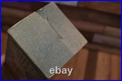 Vintage Aladdin Oil Lamp Lox-On Glass 3 LINE LOGO Chimney in Original Box