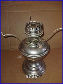 Vintage Aladdin Oil Lamp Model 11 Nickel