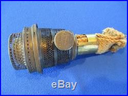 Vintage Aladdin Oil Lamp Model B Brass Burner Used & Working