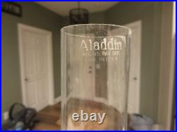 Vintage Aladdin Oil Lamp Model B Clear Glass with Chimney