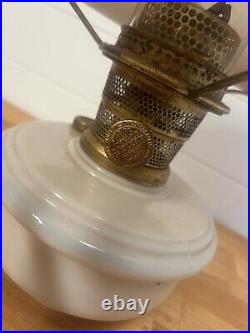 Vintage Aladdin Oil Lamp Model B Sunflowers