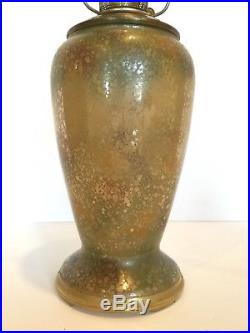 Vintage Aladdin Oil Lamp Venetian Glass Rare Art Glass Model 12