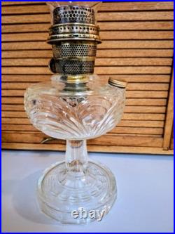 Vintage Aladdin Oil Lamp Washington Drape Nu Type Model B Clear