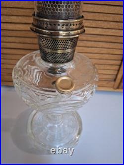 Vintage Aladdin Oil Lamp Washington Drape Nu Type Model B Clear