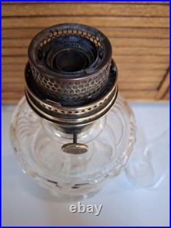 Vintage Aladdin Oil Lamp Washington Drape Nu Type Model B Clear