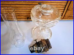 Vintage Aladdin Oil Lamp Washington Drape Nu Type Model B Clear