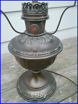 Vintage Aladdin Oil/kerosene Lamp Converted To Electric Lamp Model #7