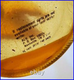 Vintage Aladdin Orange Oil Kerosene Lamp 10 3/4 Tall With Shade O523-21