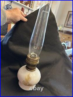 Vintage Aladdin Parlor Lamp with No. 23 Burner and Original Chimney