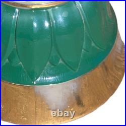 Vintage Aladdin Pineapple ALACITE Base Glow Lamp With Alacite Finial Topper RARE