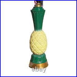 Vintage Aladdin Pineapple ALACITE Base Glow Lamp With Alacite Finial Topper RARE
