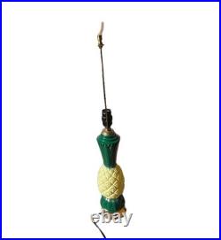 Vintage Aladdin Pineapple ALACITE Base Glow Lamp With Alacite Finial Topper RARE