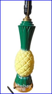 Vintage Aladdin Pineapple ALACITE Base Glow Lamp With Alacite Finial Topper RARE