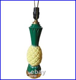Vintage Aladdin Pineapple ALACITE Base Glow Lamp With Alacite Finial Topper RARE