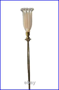 Vintage Aladdin Pineapple ALACITE Base Glow Lamp With Alacite Finial Topper RARE