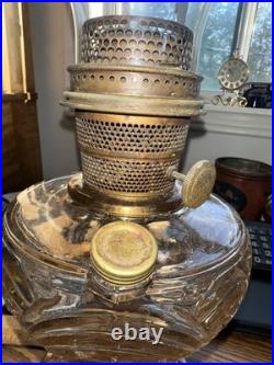 Vintage Aladdin Pink Lincoln Drape Kerosene Oil Mantle Lamp