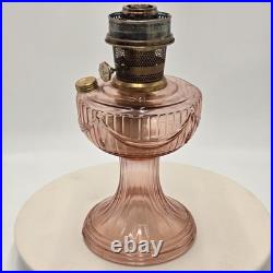 Vintage Aladdin Pink Lincoln Drape Kerosene Oil Mantle Lamp Model 23