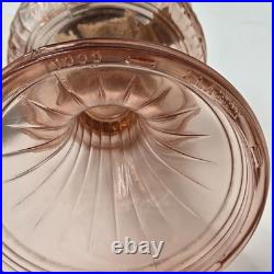 Vintage Aladdin Pink Lincoln Drape Kerosene Oil Mantle Lamp Model 23