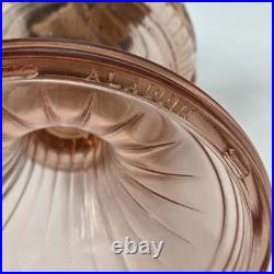 Vintage Aladdin Pink Lincoln Drape Kerosene Oil Mantle Lamp Model 23