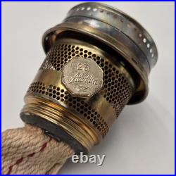 Vintage Aladdin Pink Lincoln Drape Kerosene Oil Mantle Lamp Model 23