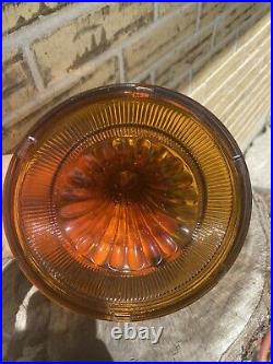 Vintage Aladdin Rootbeer Brown Crystal Kerosene Oil Lamp