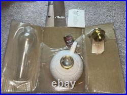 Vintage Aladdin Round Wick Oil Lamp White Ceramic Bowl NOS In Box Unused FW2000M