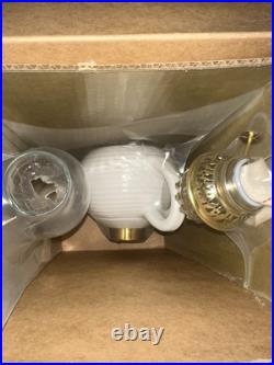 Vintage Aladdin Round Wick Oil Lamp White Ceramic Bowl NOS In Box Unused FW2000M