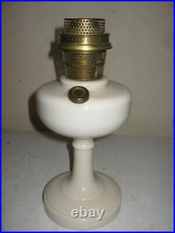 Vintage Aladdin Simplicity Alacite B-76A Kerosene Lamp with burner-3 line chimney