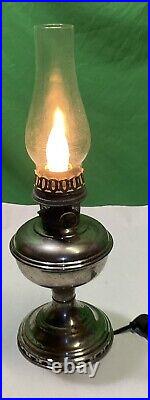 Vintage Aladdin Table Lamp Model # 9 With Clear Glass 19.5 Tall
