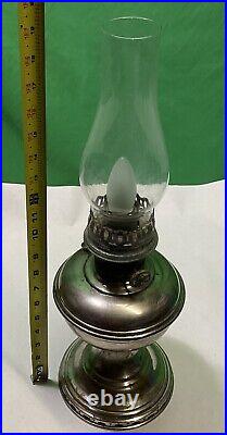 Vintage Aladdin Table Lamp Model # 9 With Clear Glass 19.5 Tall