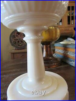 Vintage Aladdin Tall LINCOLN DRAPE Alacite Oil Lamp #23 ALADDIN Burner & Globe