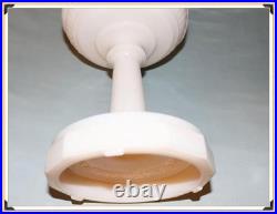 Vintage Aladdin Tall Lincoln Drape Alacite Oil Lamp Model 23 Brass Burner