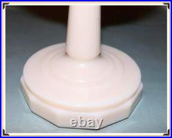 Vintage Aladdin Tall Lincoln Drape Alacite Oil Lamp Model 23 Brass Burner